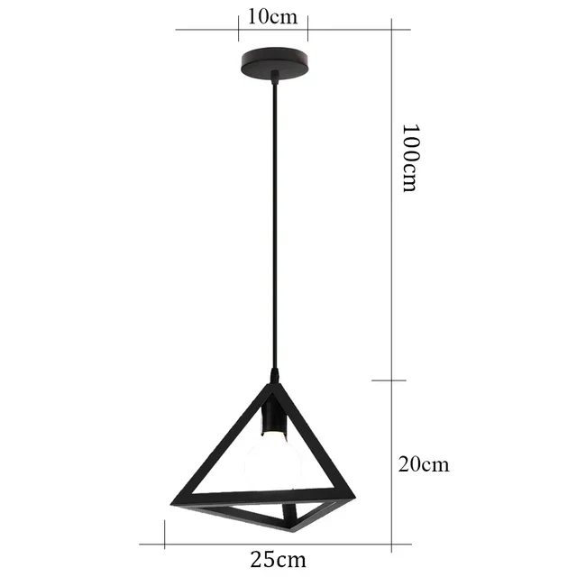 Euroselle IronAge Classic Iron Vintage Pendant Lamp