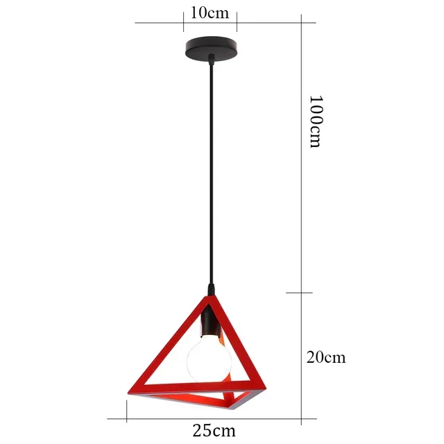Euroselle IronAge Classic Iron Vintage Pendant Lamp