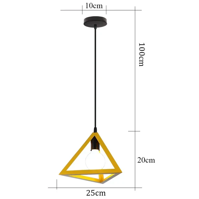 Euroselle IronAge Classic Iron Vintage Pendant Lamp