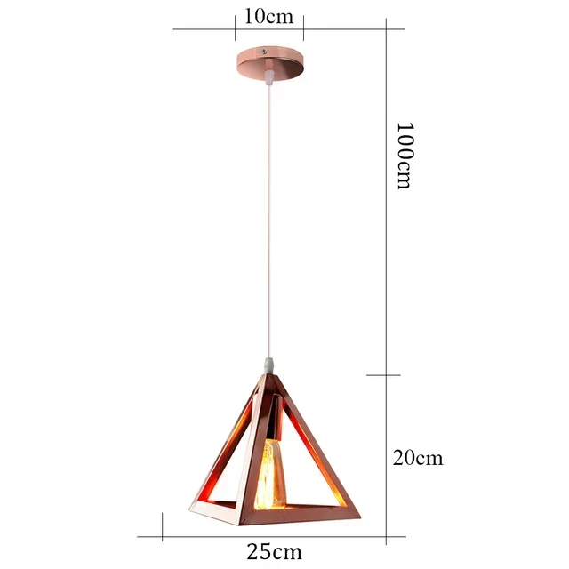 Euroselle IronAge Classic Iron Vintage Pendant Lamp