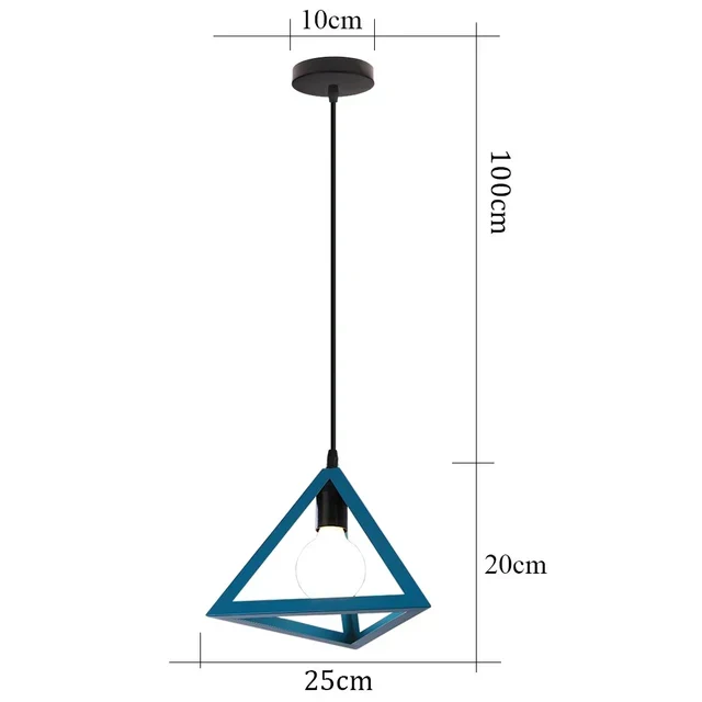 Euroselle IronAge Classic Iron Vintage Pendant Lamp