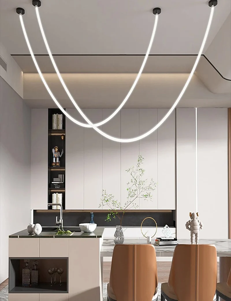 Vrimlo Loop Pendant Light With Chain Light By Euroselle