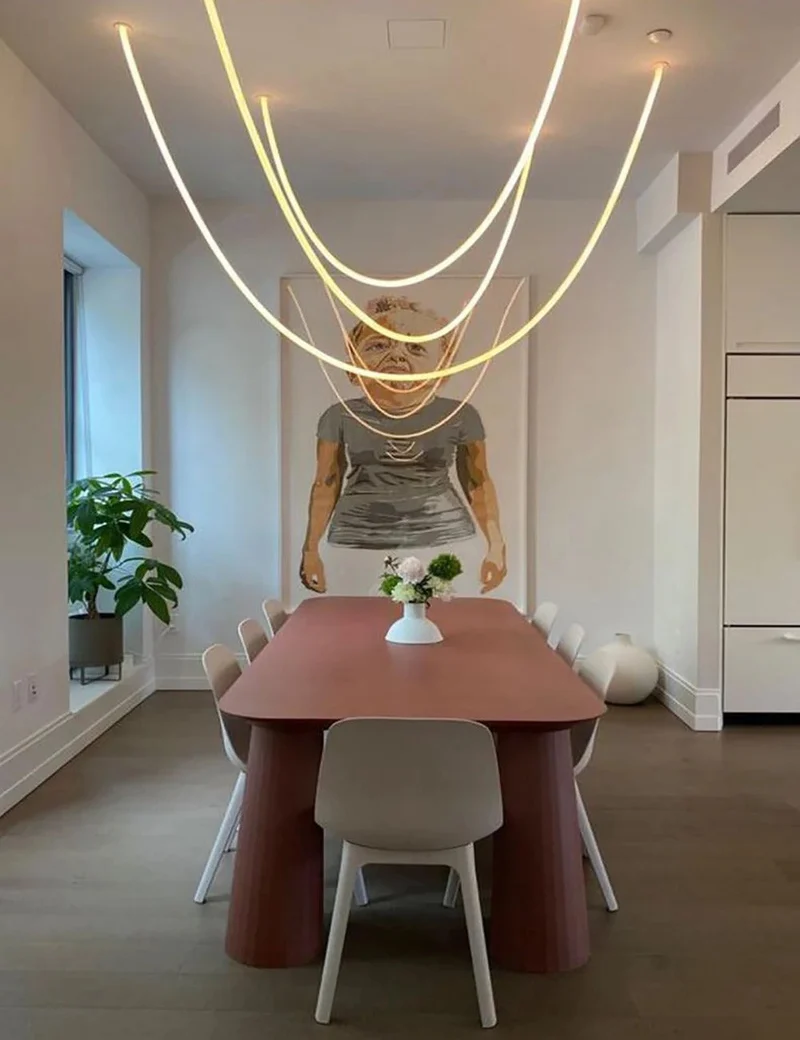 Vrimlo Loop Pendant Light With Chain Light By Euroselle