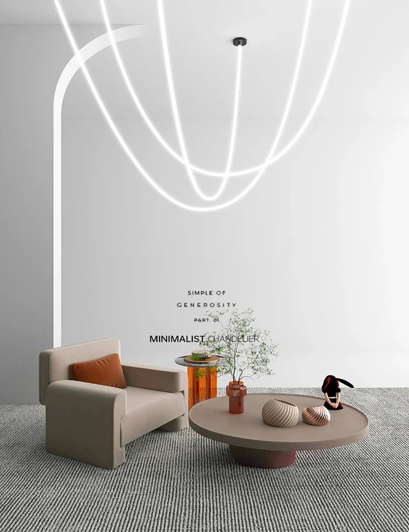 Vrimlo Loop Pendant Light With Chain Light By Euroselle