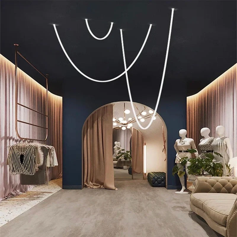 Vrimlo Loop Pendant Light With Chain Light By Euroselle