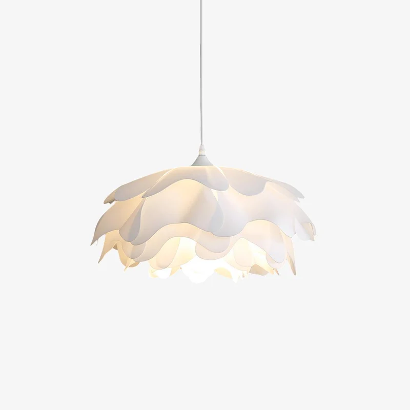 Euroselle Flower Shaped White Pendant Lamp With Soft Diffused Light