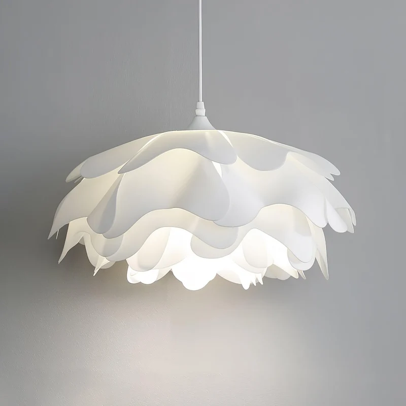 Euroselle Flower Shaped White Pendant Lamp With Soft Diffused Light