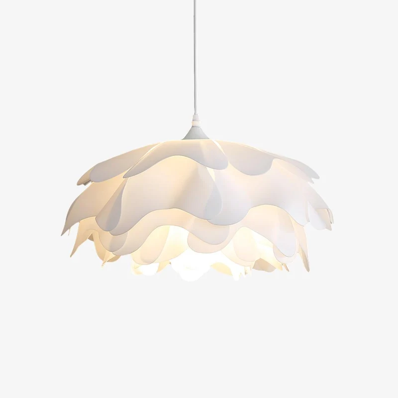 Euroselle Flower Shaped White Pendant Lamp With Soft Diffused Light