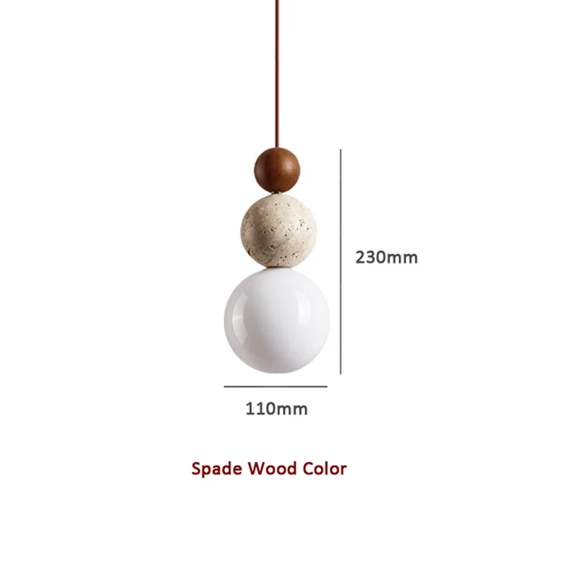 Euroselle Travertine Pendant Light Modern Simple Style