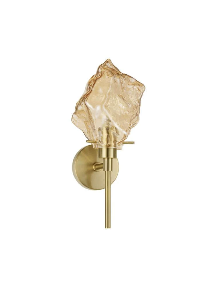 Odelle Wandleuchte Gold, Bernstein