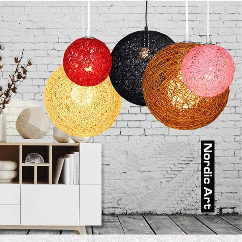 Euroselle Multicolored LED Pendant Ball Lights For Restaurant