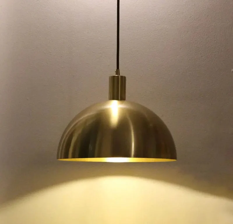 Vrimlo Brass Pendant Ceiling Light LED By Euroselle