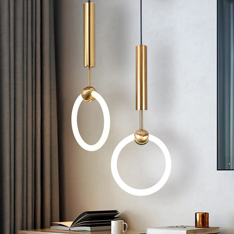 Euroselle Nordic Hoop LED Pendant Lamp For Modern Home Lighting