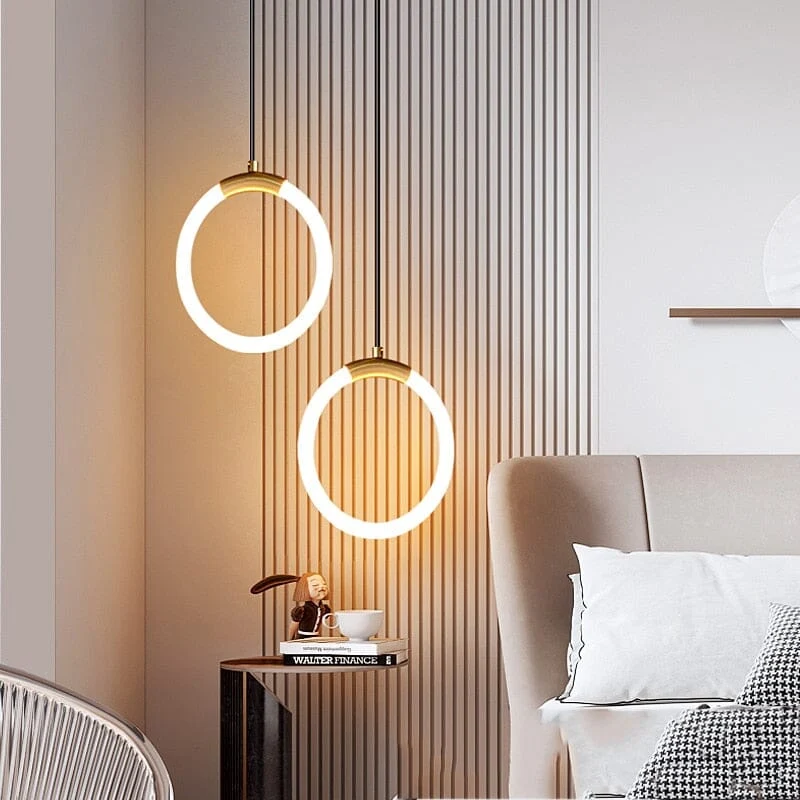 Euroselle Nordic Hoop LED Pendant Lamp For Modern Home Lighting