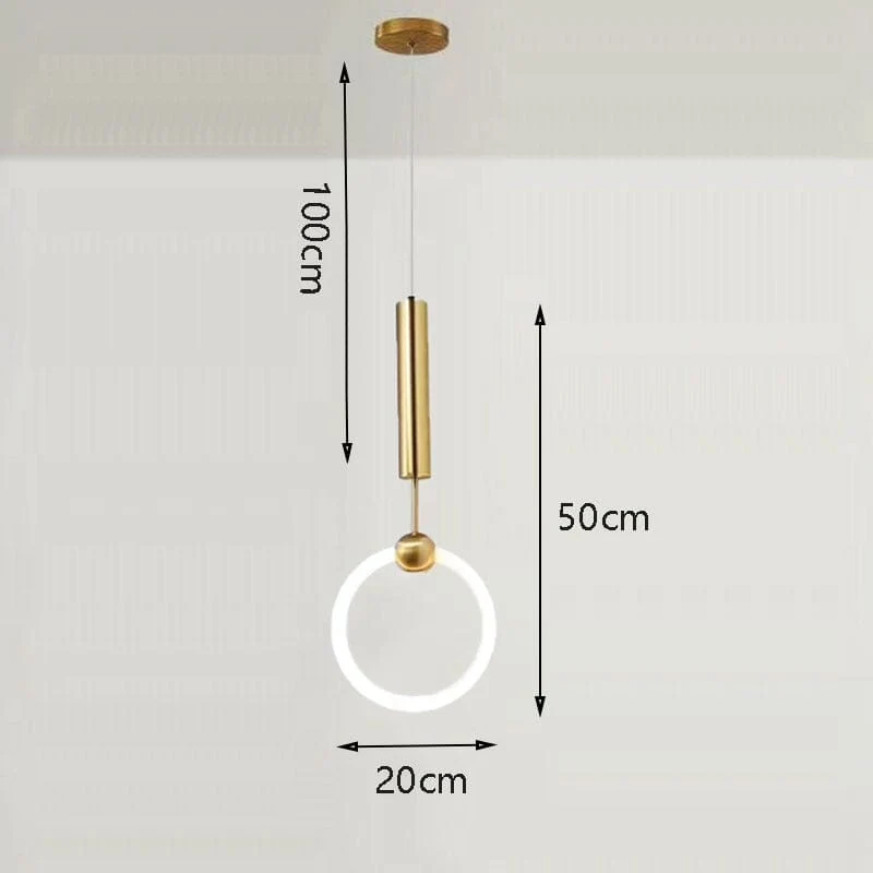 Euroselle Nordic Hoop LED Pendant Lamp For Modern Home Lighting
