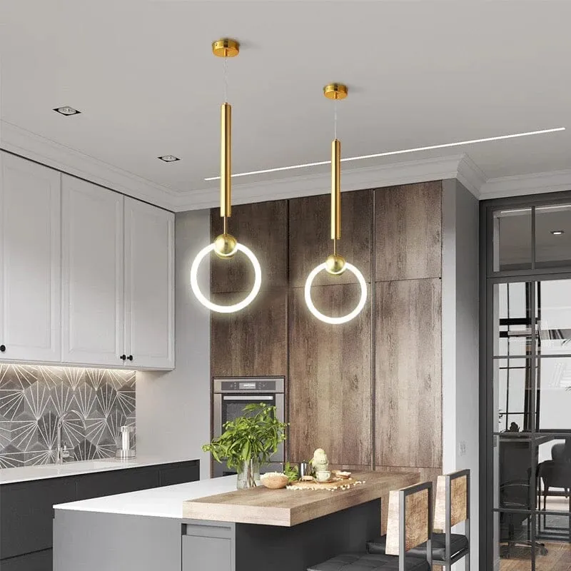 Euroselle Nordic Hoop LED Pendant Lamp For Modern Home Lighting