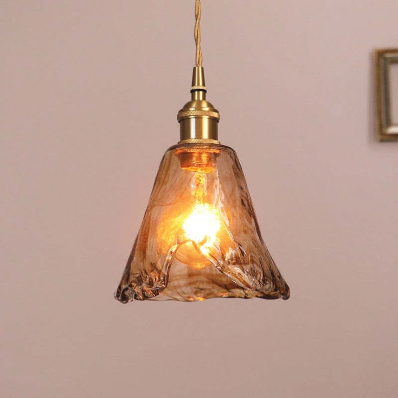 Vintagea LED Retro Pendant Lamp In Gold Metal By Euroselle