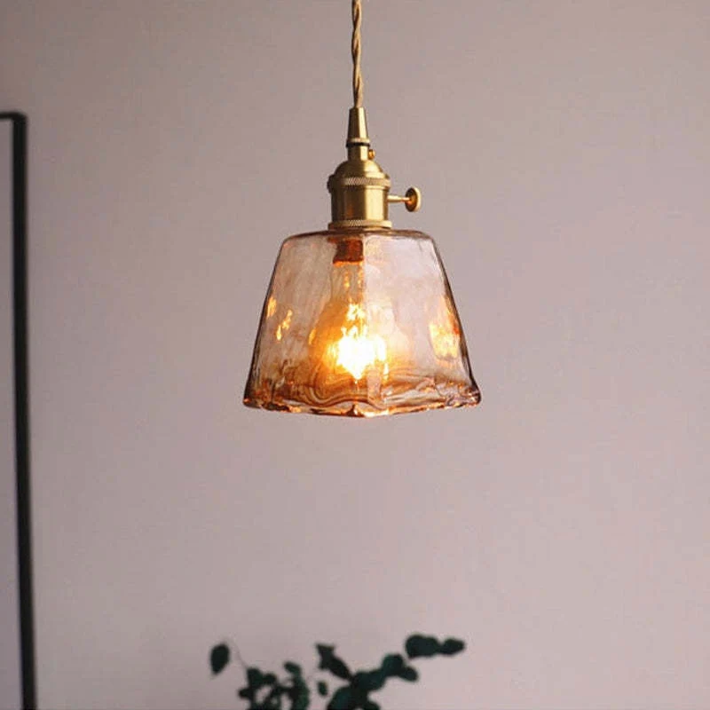 Vintagea LED Retro Pendant Lamp In Gold Metal By Euroselle