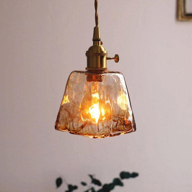 Vintagea LED Retro Pendant Lamp In Gold Metal By Euroselle