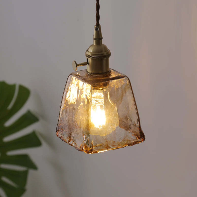 Vintagea LED Retro Pendant Lamp In Gold Metal By Euroselle