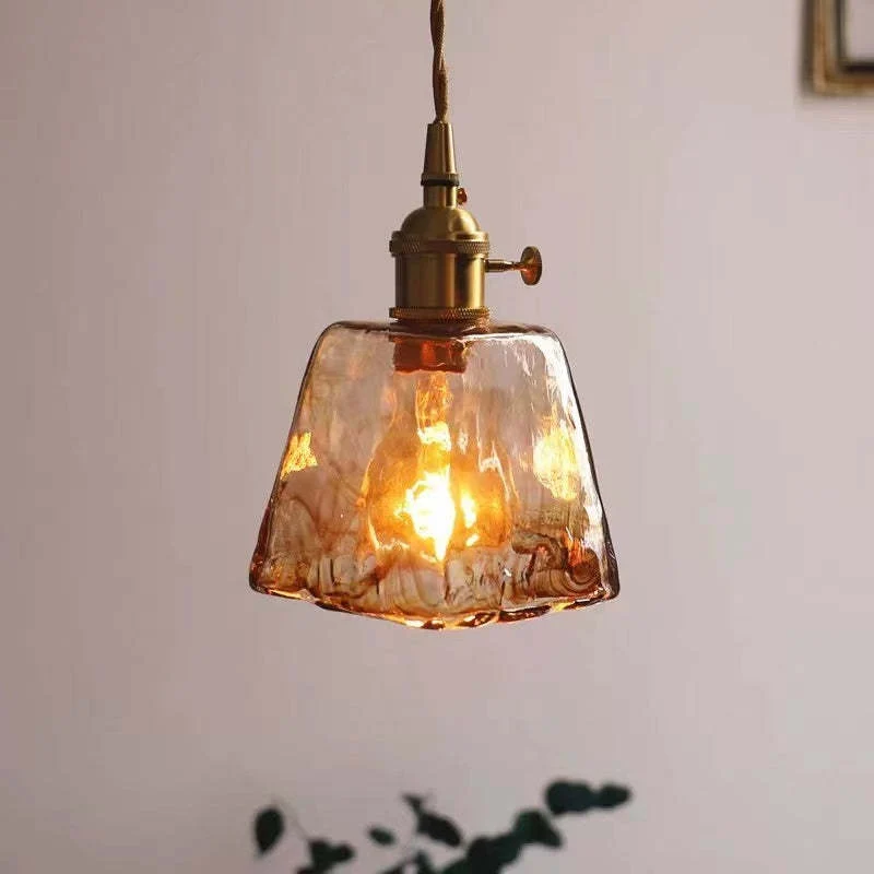 Vintagea LED Retro Pendant Lamp In Gold Metal By Euroselle