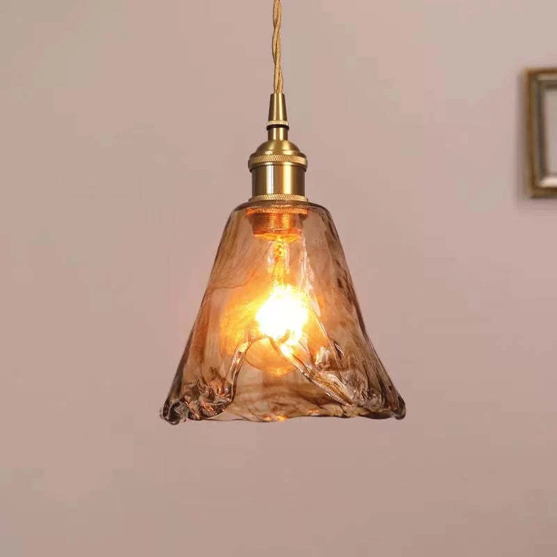 Vintagea LED Retro Pendant Lamp In Gold Metal By Euroselle