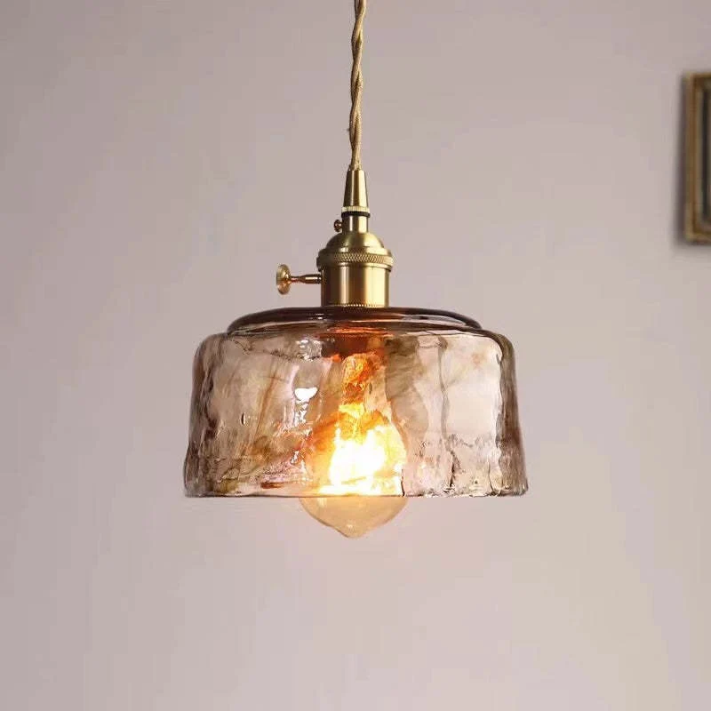 Vintagea LED Retro Pendant Lamp In Gold Metal By Euroselle