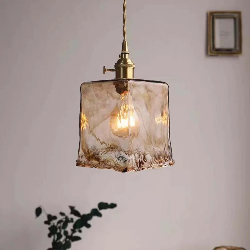 Vintagea LED Retro Pendant Lamp In Gold Metal By Euroselle