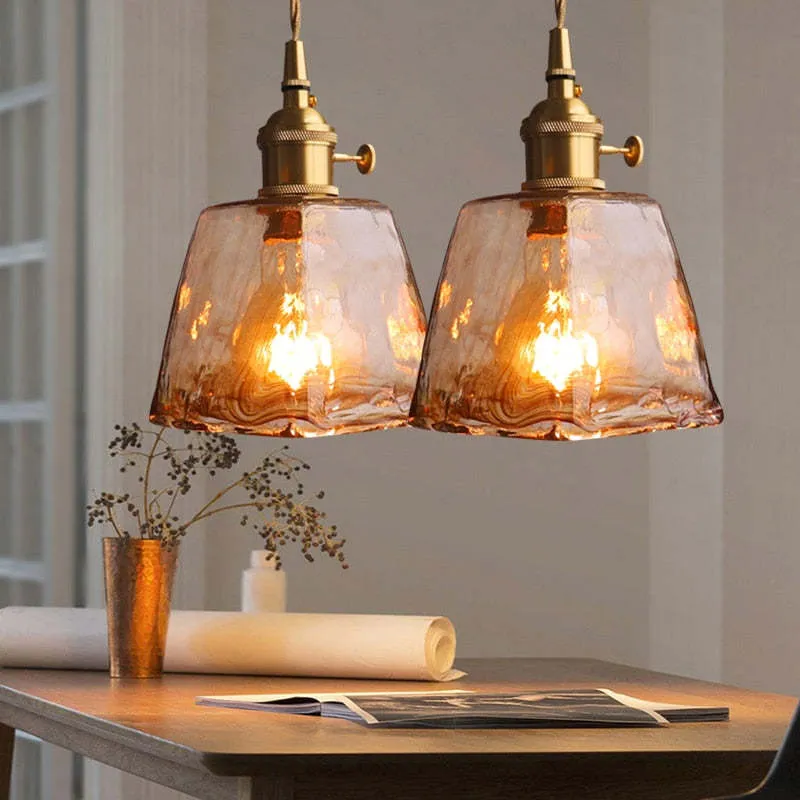 Vintagea LED Retro Pendant Lamp In Gold Metal By Euroselle