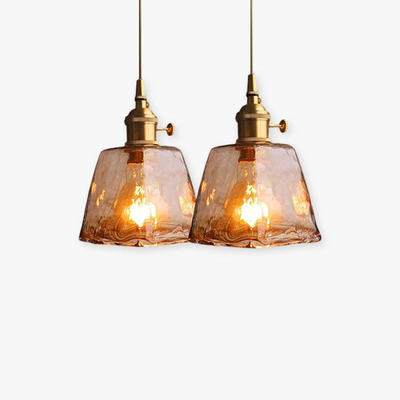 Vintagea LED Retro Pendant Lamp In Gold Metal By Euroselle