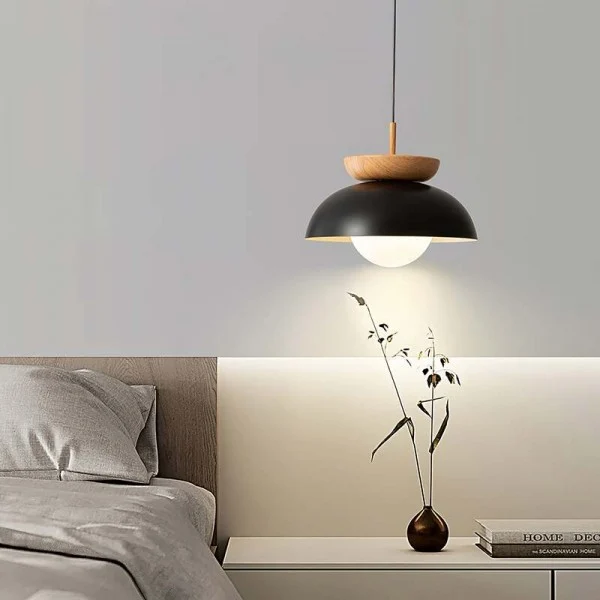 Nordic Pendant Light Made From Half-Wood By Euroselle