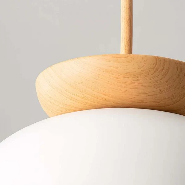 Nordic Pendant Light Made From Half-Wood By Euroselle