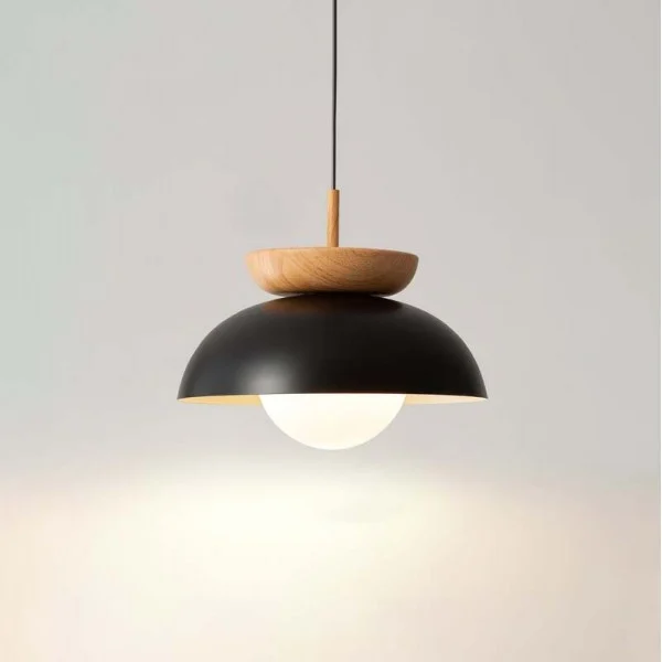 Nordic Pendant Light Made From Half-Wood By Euroselle