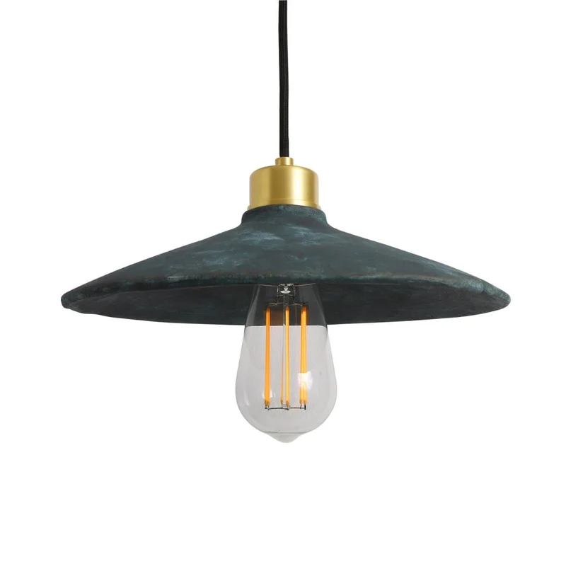 Pyrus Organic Ceramic Pendant Light 28cm Blue Earth By Euroselle