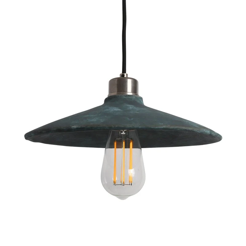 Pyrus Organic Ceramic Pendant Light 28cm Blue Earth By Euroselle