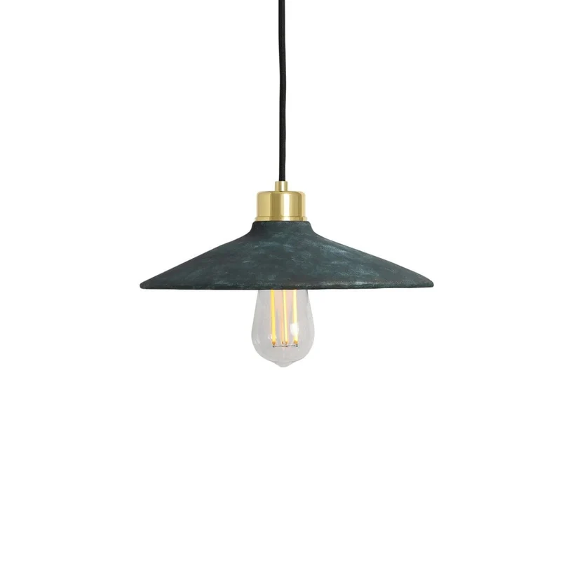 Pyrus Organic Ceramic Pendant Light 28cm Blue Earth By Euroselle