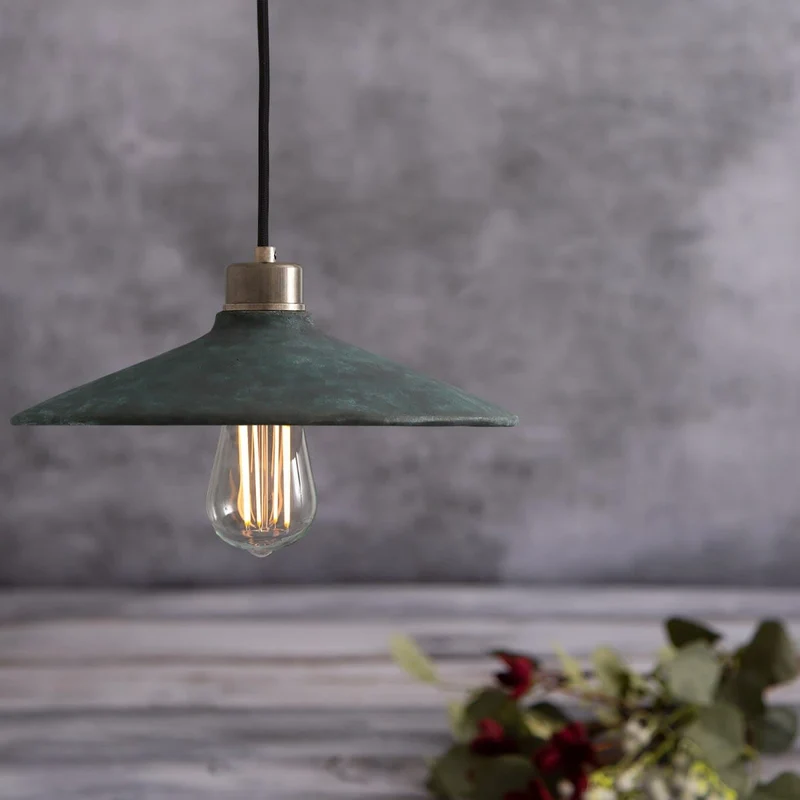 Pyrus Organic Ceramic Pendant Light 28cm Blue Earth By Euroselle