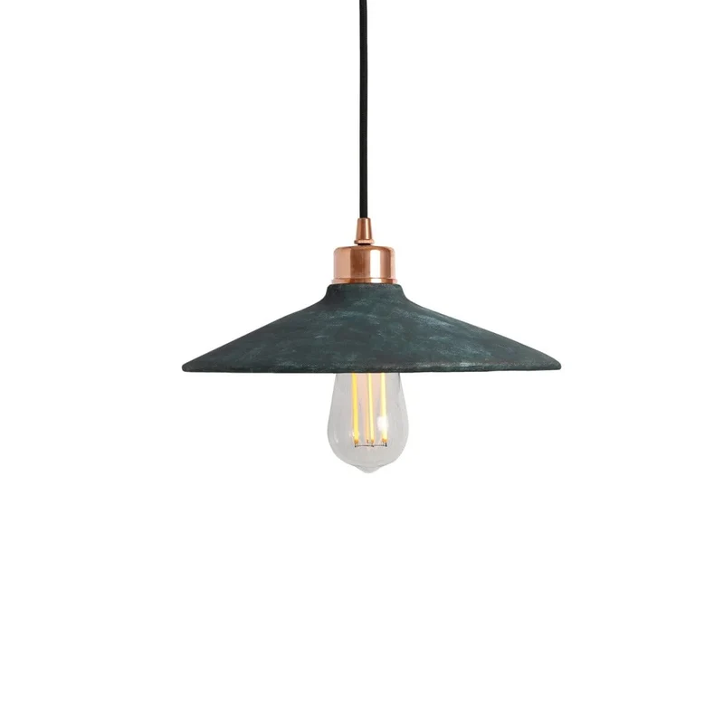 Pyrus Organic Ceramic Pendant Light 28cm Blue Earth By Euroselle