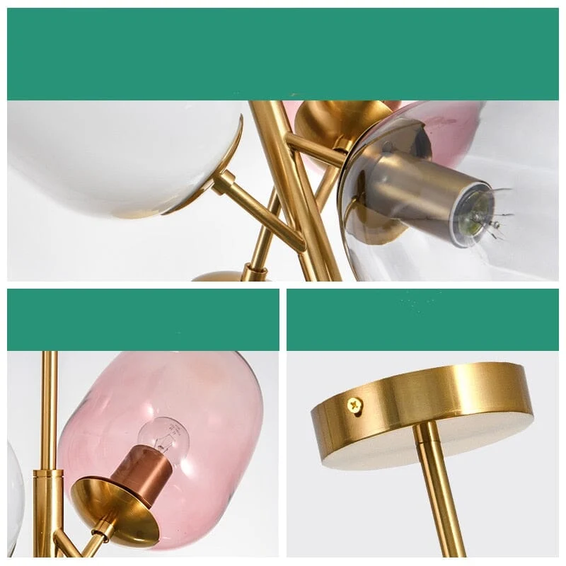 Postmodern Glass Pendant Light By Euroselle For Modern Home Decor