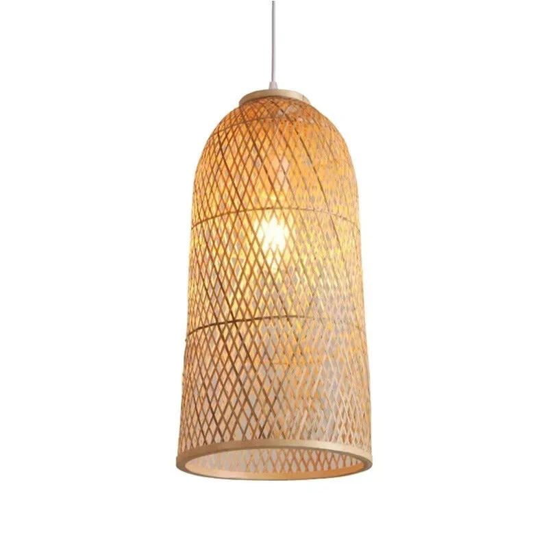 Euroselle Elegant Bamboo Pendant Lamp For Natural Home Ambience