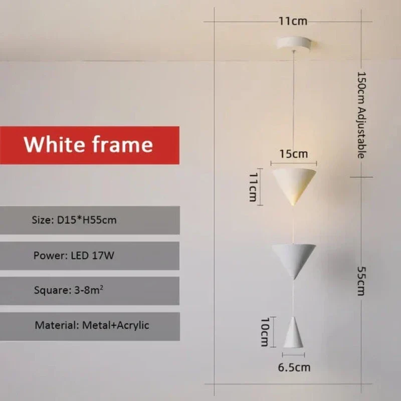 Euroselle Sleek Minimalist Pendant Light for Modern Living Spaces
