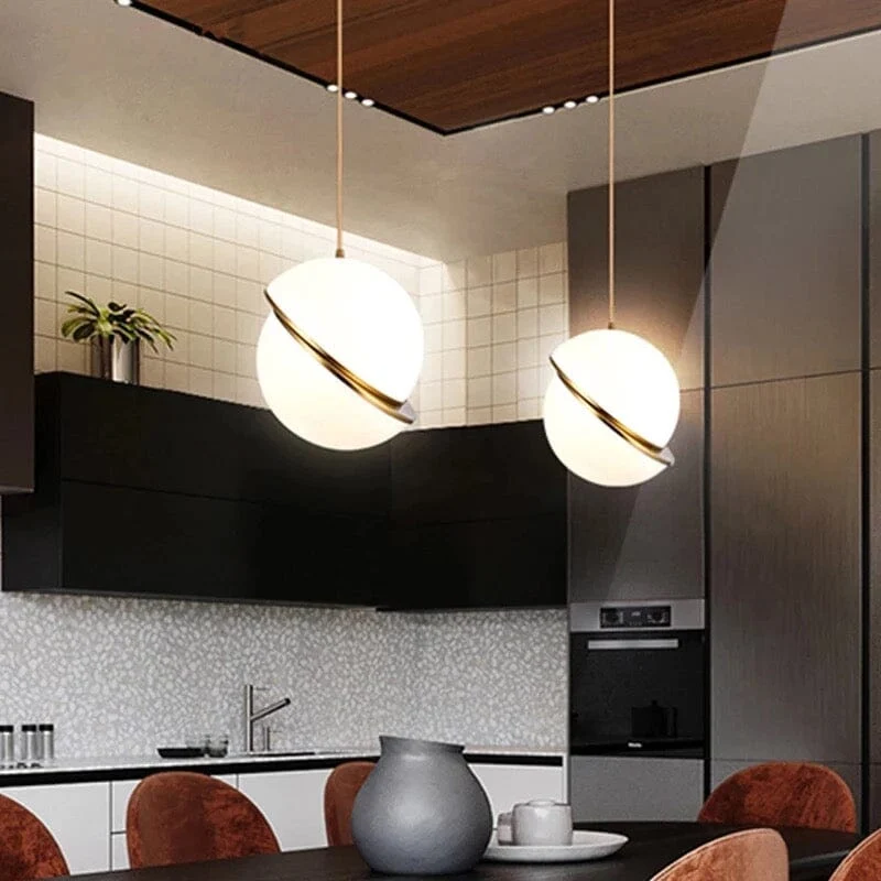 Euroselle Planet Pendant Light Modern Iron Celestial Ceiling Lamp