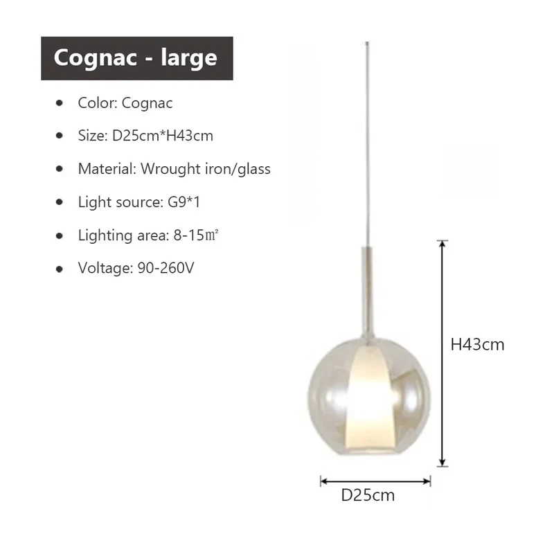 Pedera LED Glass Pendant Light From Euroselle Brand