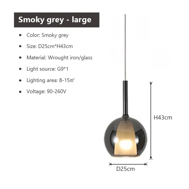Pedera LED Glass Pendant Light From Euroselle Brand