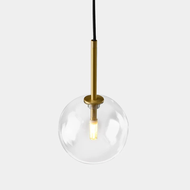 Euroselle Nord Odd Glass Sphere Pendant Light Medieval Inspired