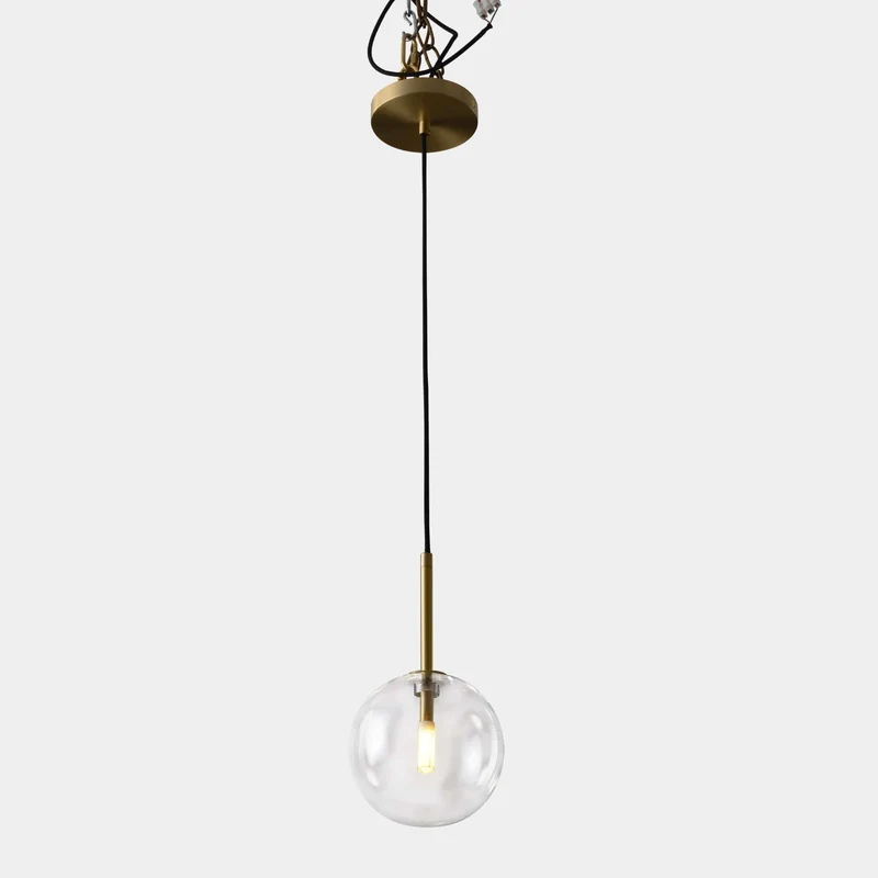 Euroselle Nord Odd Glass Sphere Pendant Light Medieval Inspired