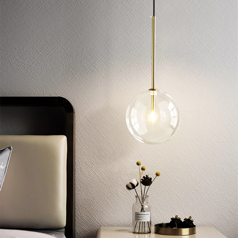 Euroselle Nord Odd Glass Sphere Pendant Light Medieval Inspired