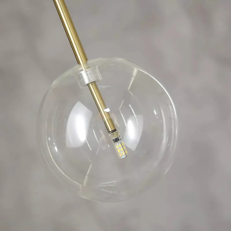 Euroselle Nord Odd Glass Sphere Pendant Light Medieval Inspired