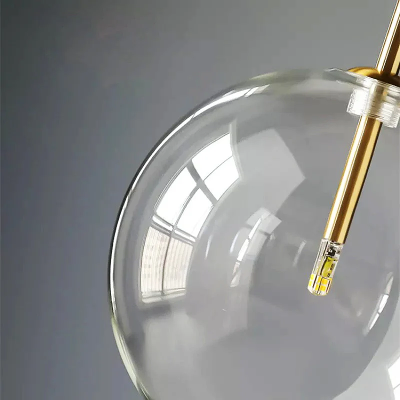 Euroselle Nord Odd Glass Sphere Pendant Light Medieval Inspired