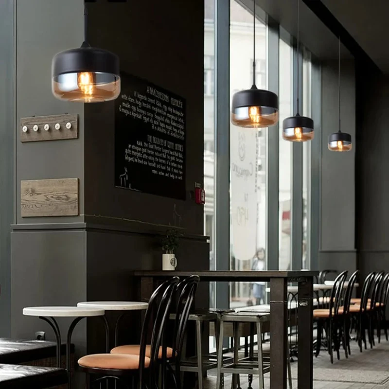 Jevaglo Pendant Light in Glass and Wood by Euroselle